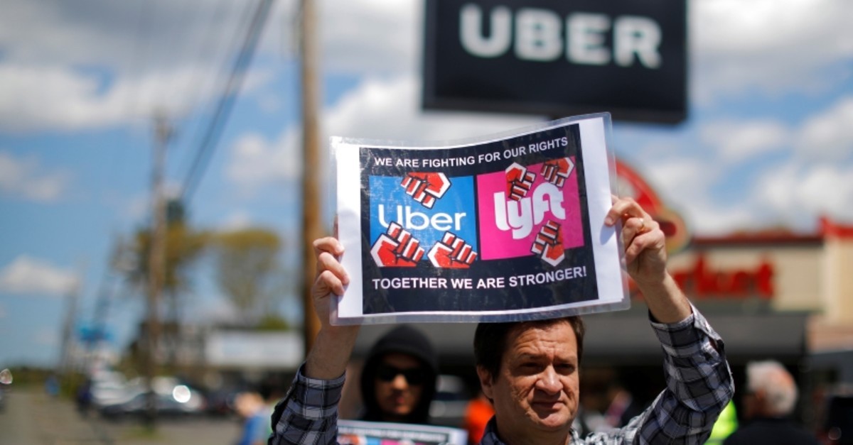 Drivers Protest Uber & Lyft